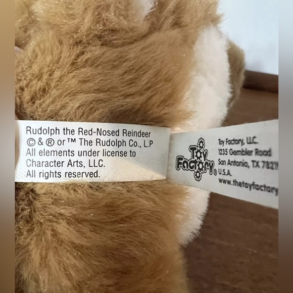 Stuffed animal Rudolph the Red Nosed Reindeer 60th Anniversary Holiday Christmas - Picture 7 of 10